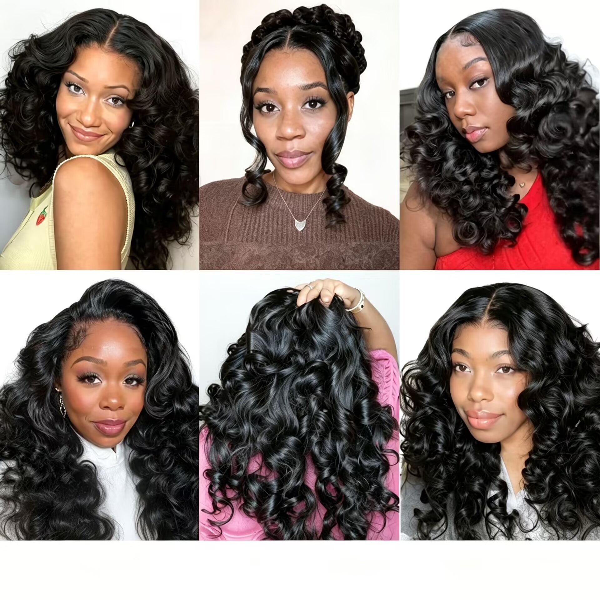 Zlike 7x5 Glueless Bouncy Curl Wig With Drawstring Cap Natural Black 100% Human Hair Lace Front Wig