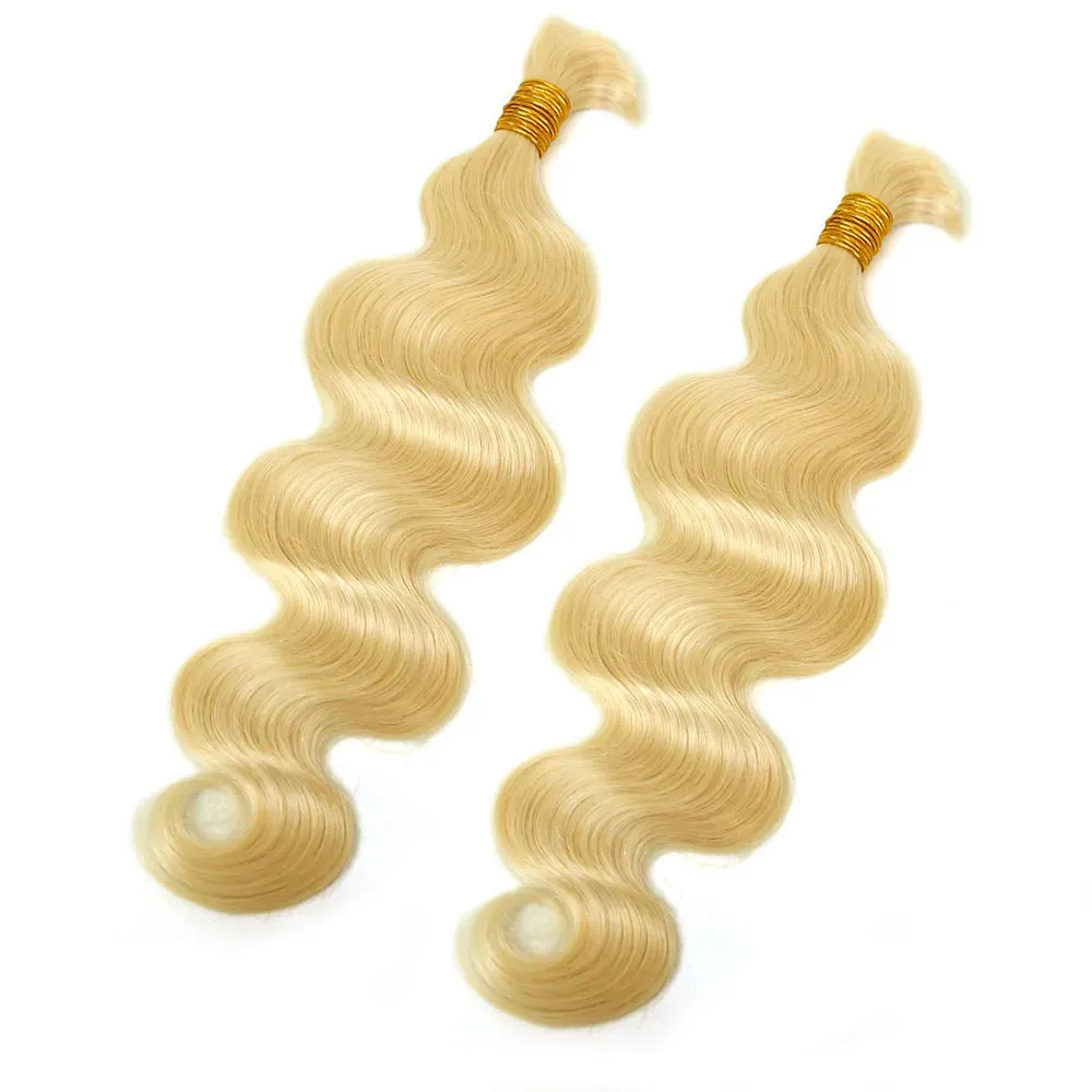 Zlike Body Wave Bulk Hair Extensions for Braiding 3 Bundles 100% Human Virgin Hair