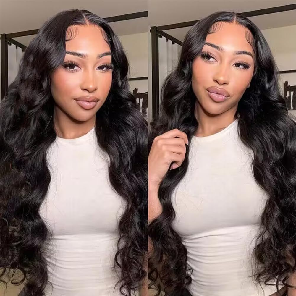 Member Special Offer | 34"=$257 Body Wave 100% Human Hair 13x6 Transparent Lace Front Wigs