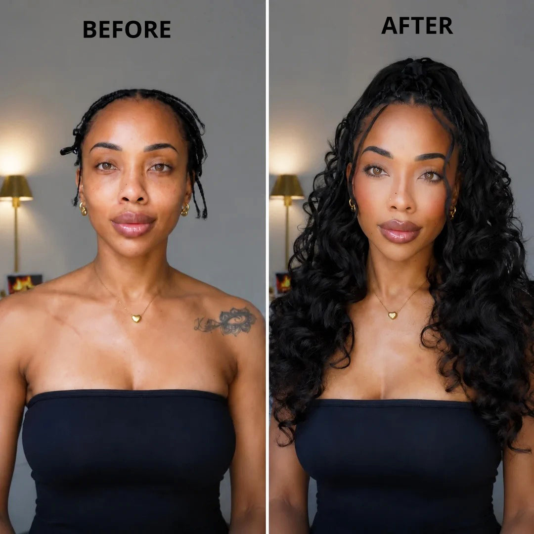 Zlike Loose Wave Crochet Human Hair for Natural Boho Braids Miracle knots