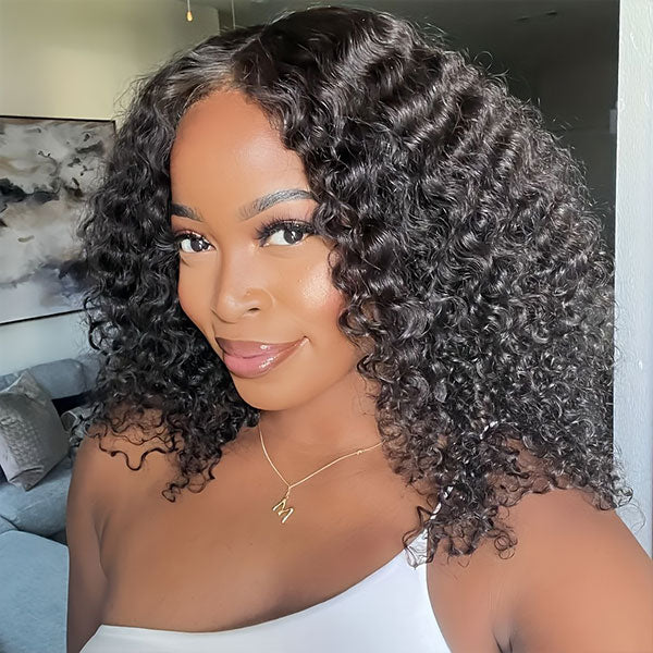 Bob Lace Wig Deep Wave Human Hair Wigs Short Bob Lace Front Wigs Flash Sale