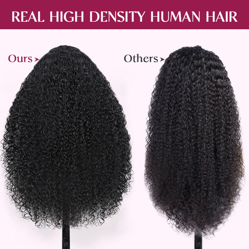 300% Density Luxury Custom Wigs Curly Lace Front Wigs Virgin Human Hair Transparent Lace Wig Super Double Drawn