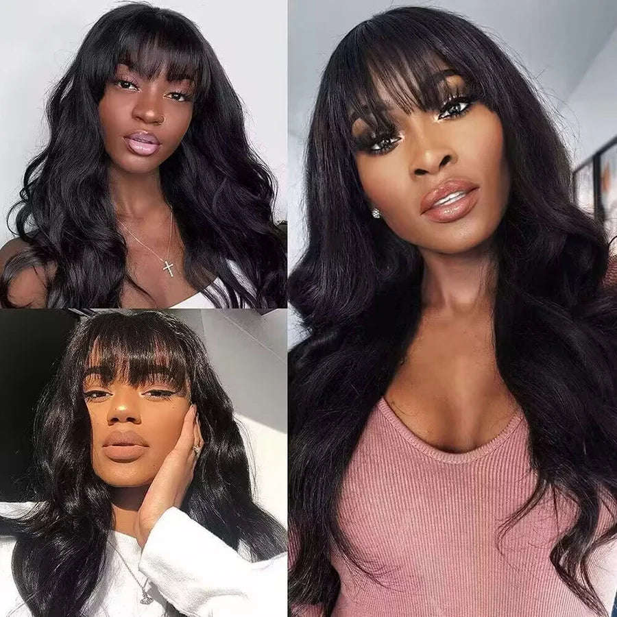 2Wigs = $189 | 5x5 Glueless Straight Wig + Body Wave Wig With Bangs