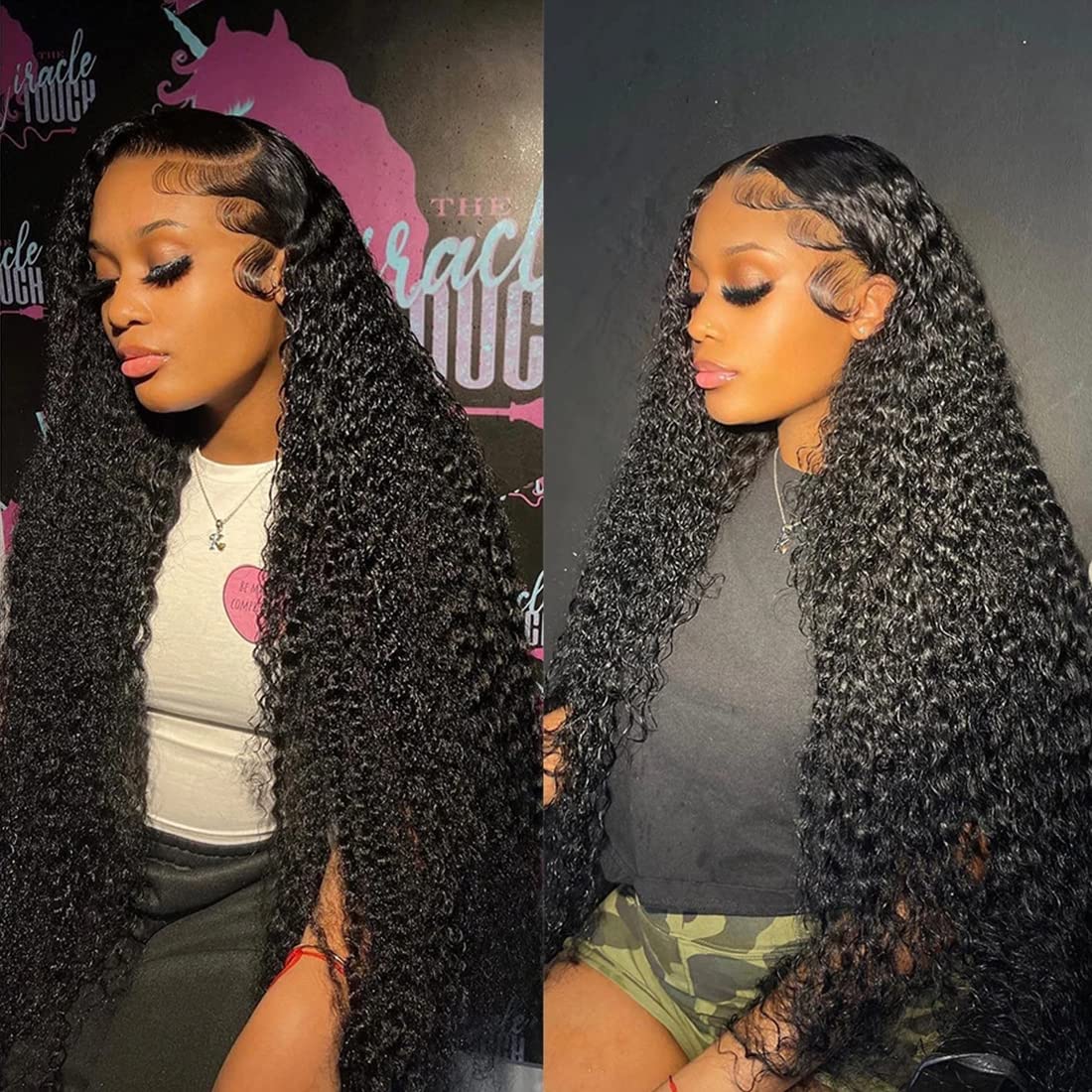 169=2 Wigs 13X4 Water Wave Lace Front Wig 100% Human Hair Wigs Natural Hairline Flash Sale