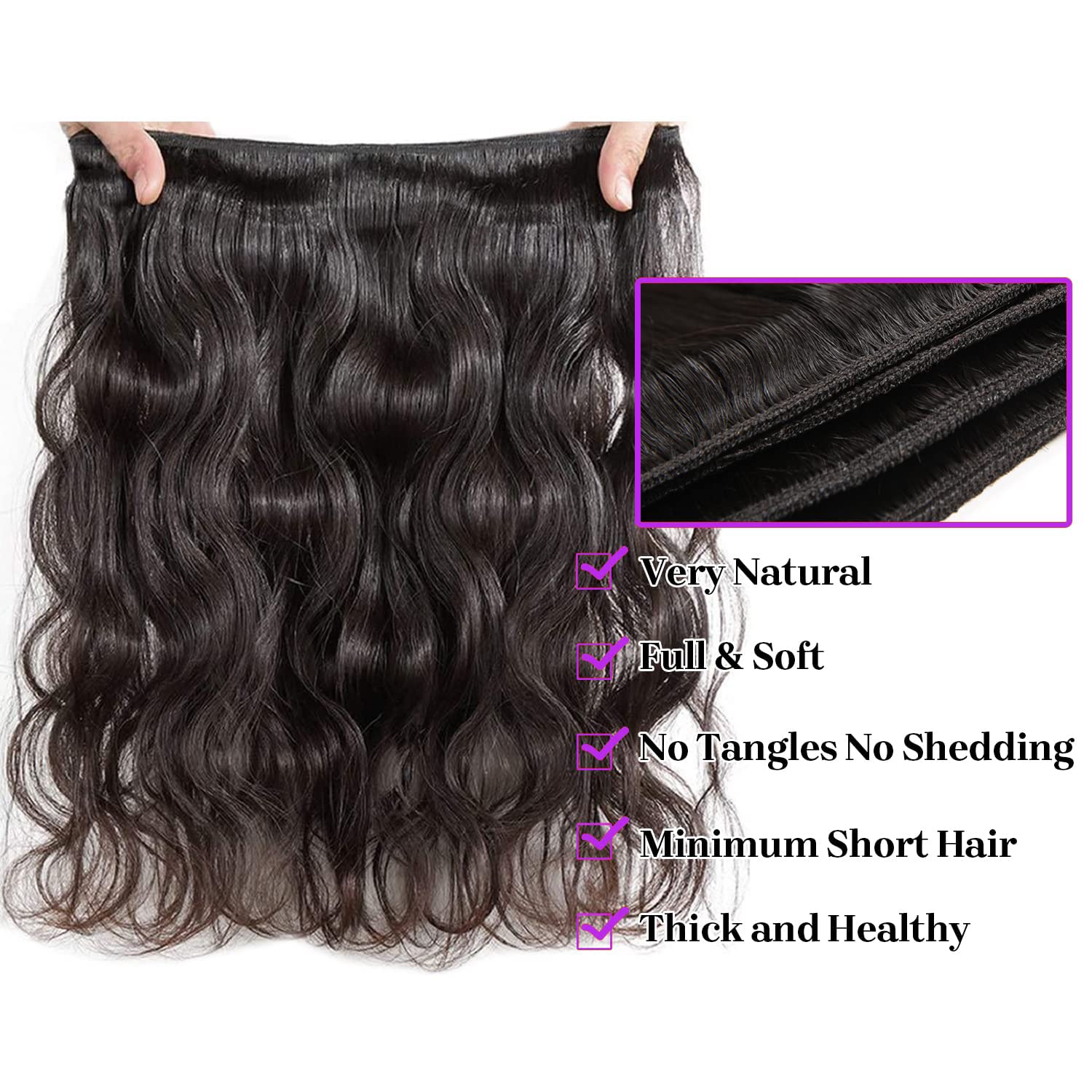 Body Wave Hair 1 Bundle 100% Human Virgin Hair Charming Wave Hair - Zlike