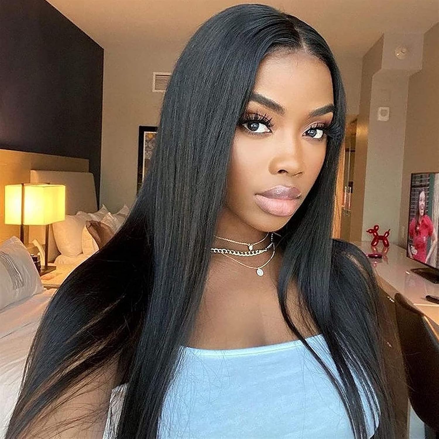 $189=2 Wigs | Bone Straight 13X4 Lace Frontal Wig Pre Plucked + 12Inch 613 Blonde Bob Wig 13X4 Lace Frontal Wig Human Hair Flash Sale