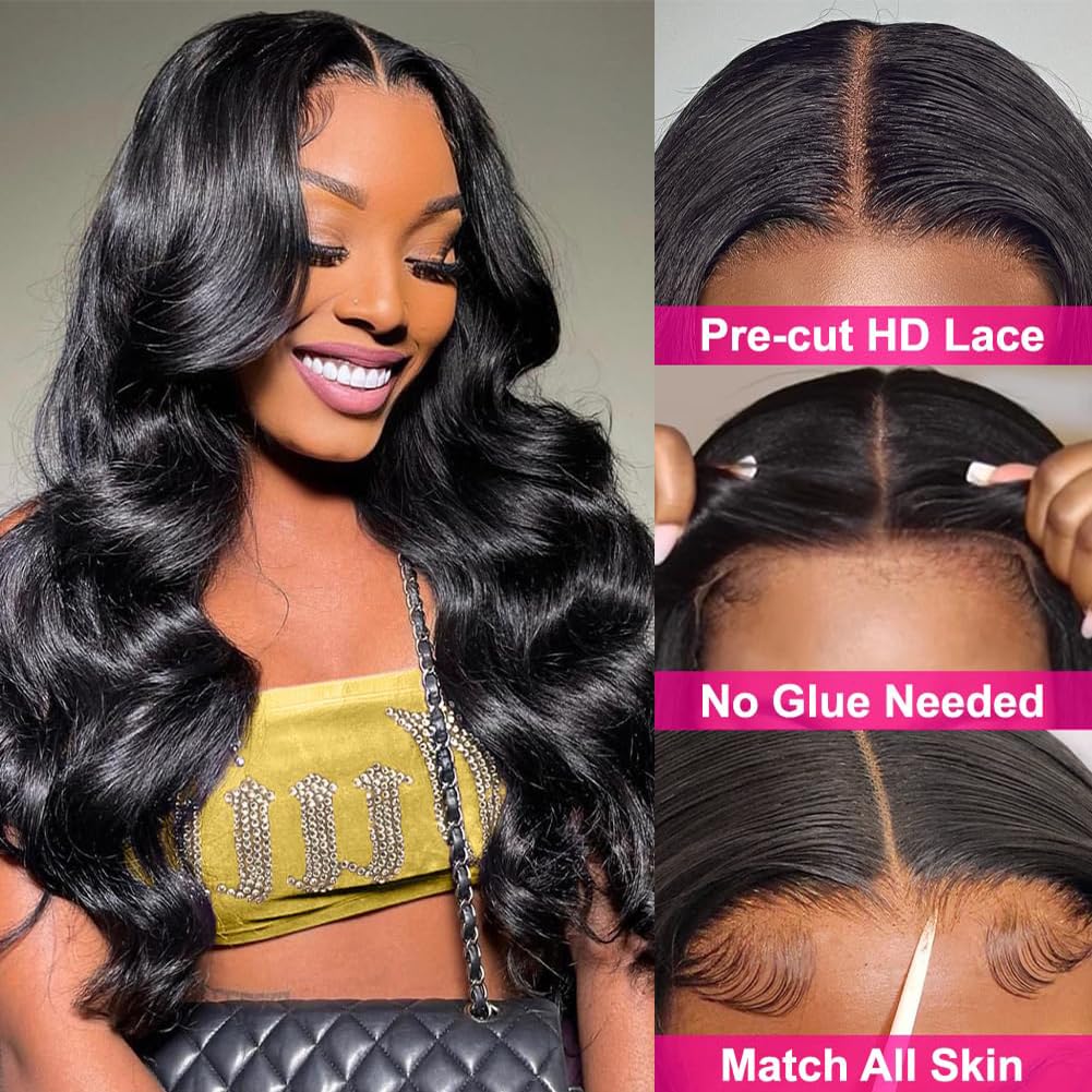 5x5 Body Wave HD Lace Closure Wigs 100% Virgin Human Hair Wigs With Baby Hair-Zlike