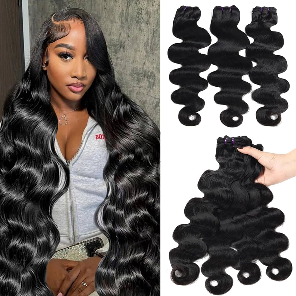 Body Wave 3 Bundles 13x4 Lace Frontal Unprocessed Human Virgin