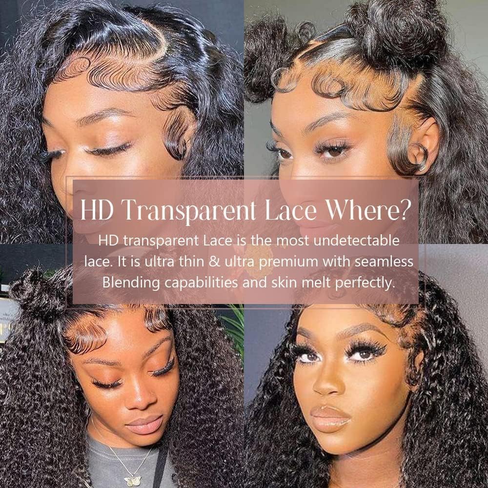 360 Lace Frontal Water Wave Wig Transparent Lace long Wig 100% Human Hair Wigs Natural Hairline