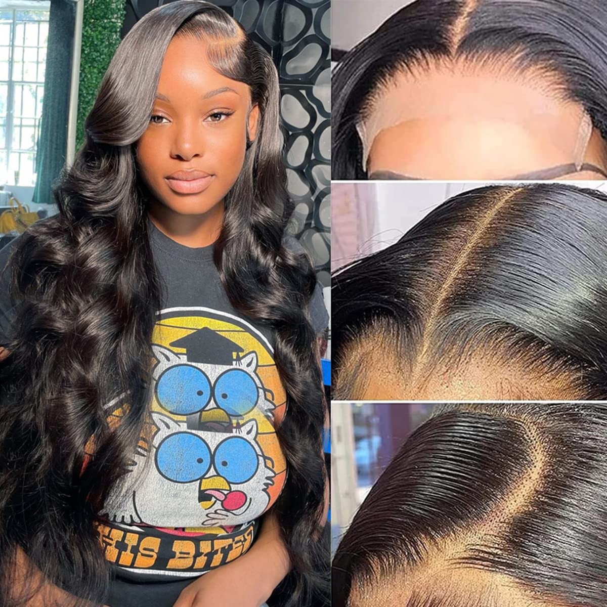 Body Wave Lace Closure Wig Put On and Go Glueless Human Hair Wigs