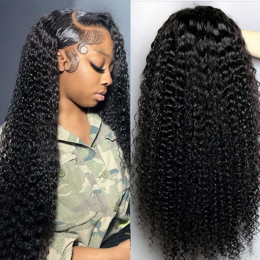 HD Lace Curly 100% Virgin Human Wigs 13x4 Lace Front Wigs