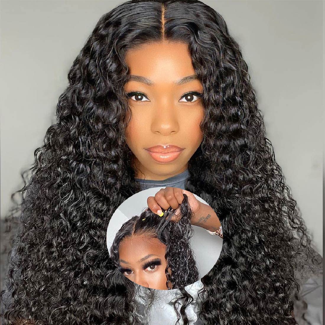 Ready Go Glueless Deep Wave 5x5 Lace Closure Wig Natural Hairline Beginner Friendly