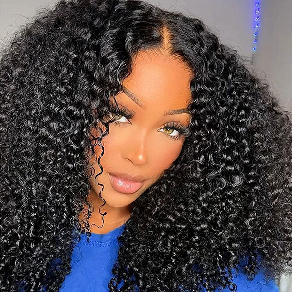 U/V Part Glueless Wig No Leave Out Quick & Easy Affordable Human Hair Wigs Flash Sale