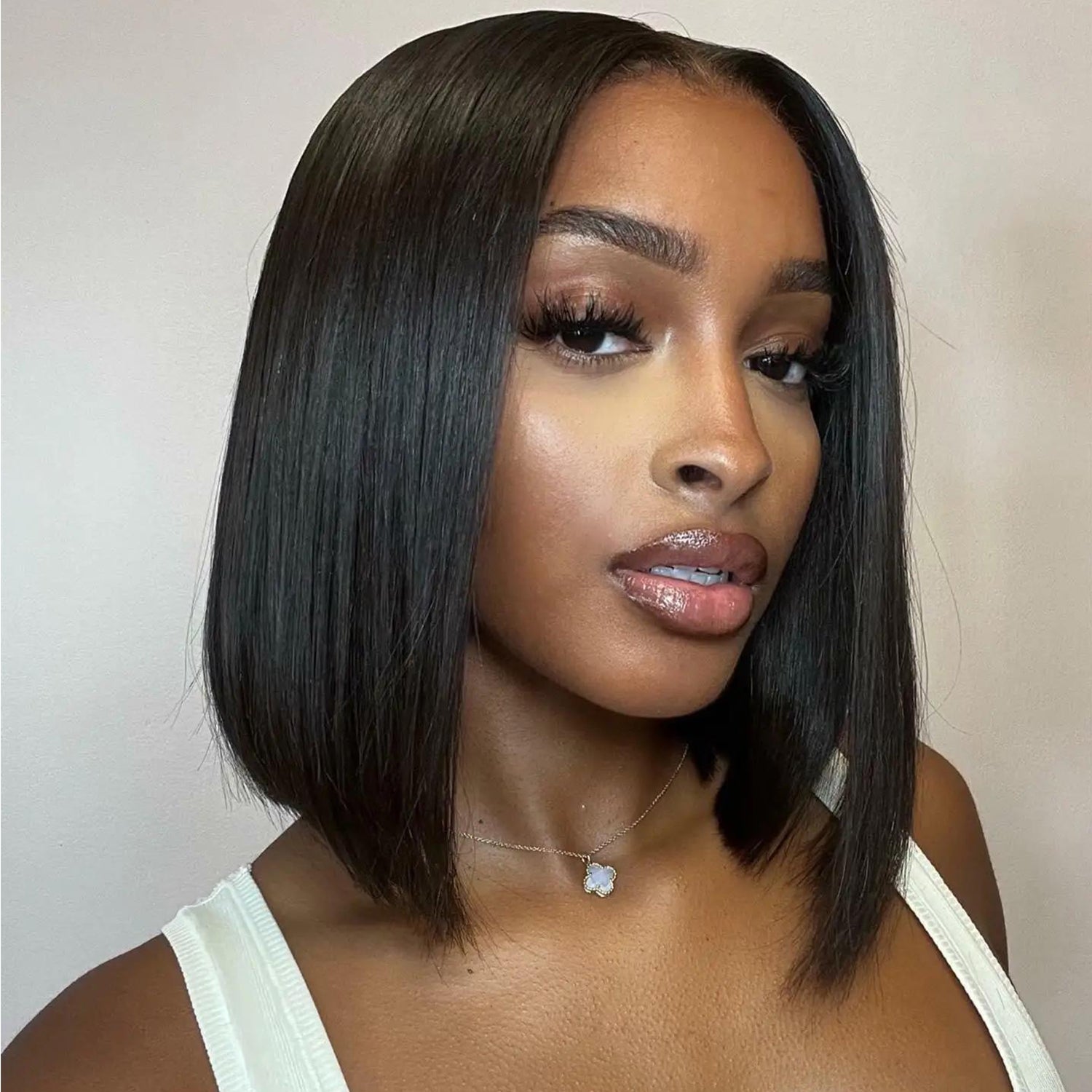 Straight Bob Wigs 180% Density Undetectable HD Lace Frontal Short Bob Wig Baby Hair