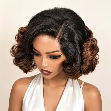 Zlike Raw Vietnamese Double Drawn Bob Wig 5x5 Lace Closure Wig Glueless Short Bob Wig