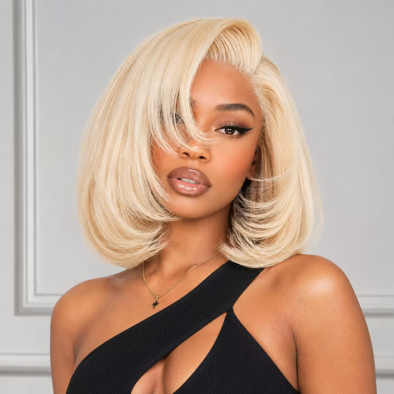 Zlike 6x5 Lace Frontal 613 Blonde Straight Wig & 13x4 Invisible Knots Realistic Hairline Layered Cut Human Hair Wig