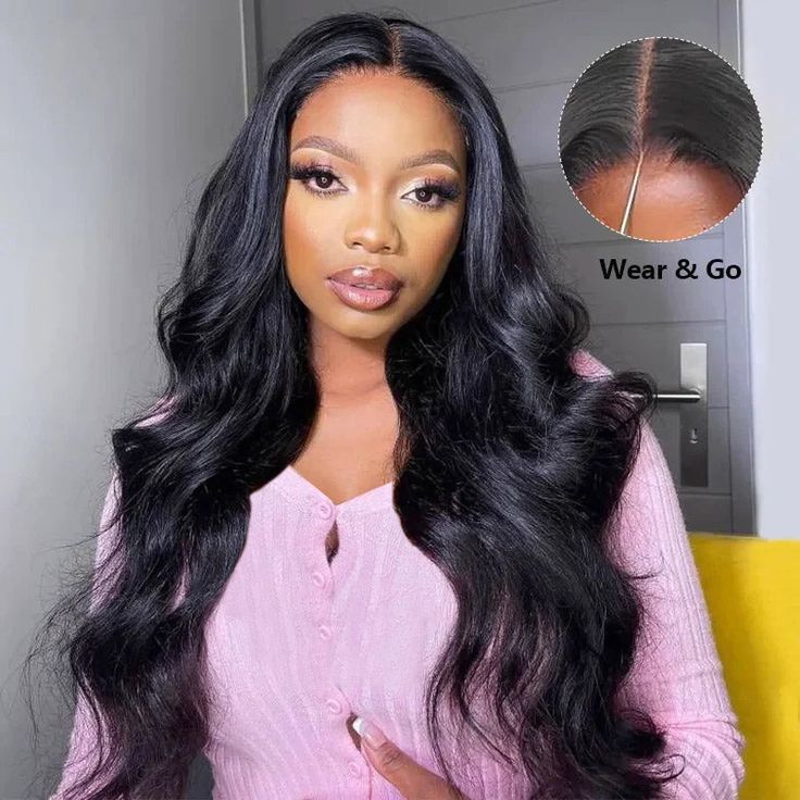 Ready To Go Body Wave 7x5 Transparent Lace Wig Pre Cut Glueless Human Hair Wigs For Women