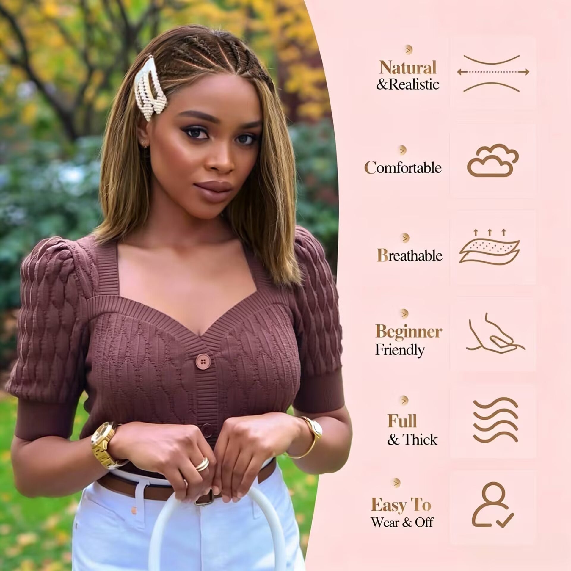 Zlike 7x5 Pre-Cut Lace Bohemian Braids Straight Bob Wig Glueless Human Hair Wig Ready to Wear