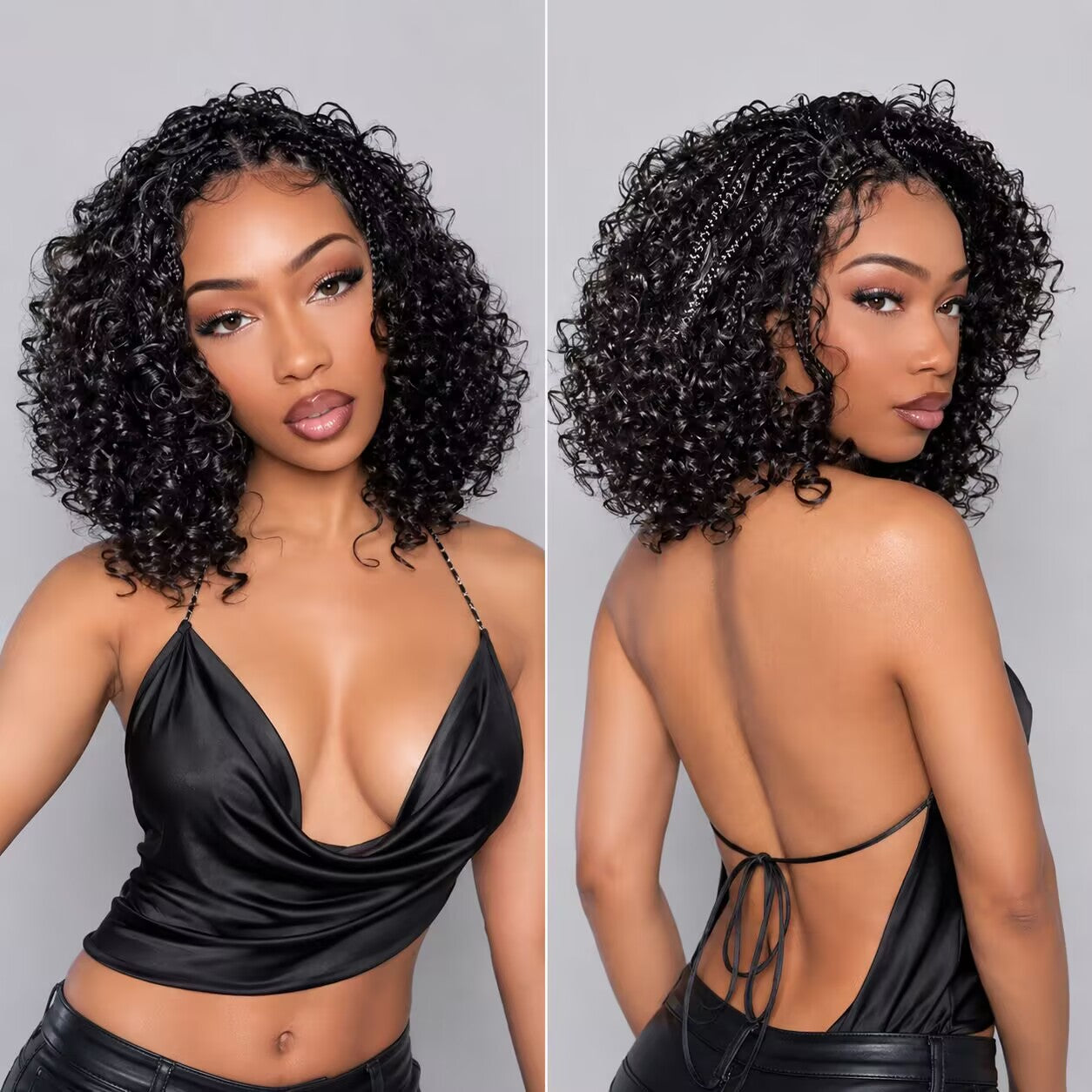 Zlike Boho Braids Water Wave Wig 13x6 HD Pre-Cut Lace Front Glueless Human Hair Wig