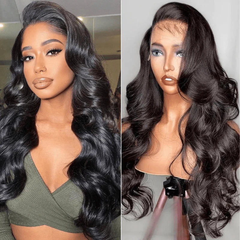 Real HD Lace Wigs Body Wave Pre Plucked 180% Density Human Hair Wigs