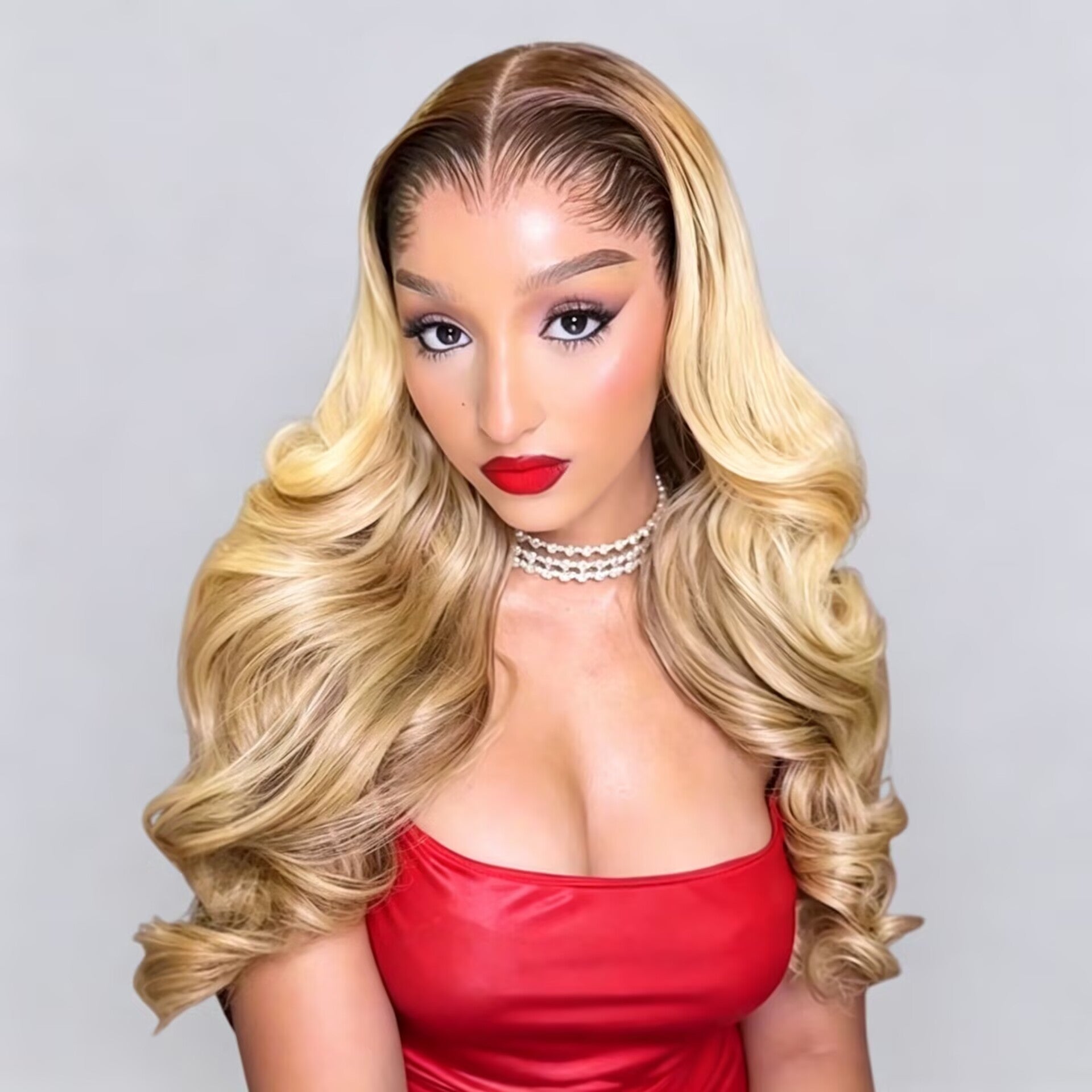 Zlike Ombre Blonde Lagos Hairline Loose Body Wave 7x5 Lace Frontal Glueless Human Hair Wig