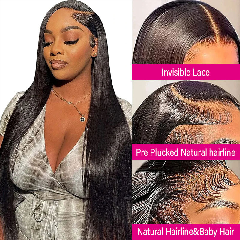 30 Inch 13x4 HD Lace Front Pre Plucked 100% Virgin Human Hair Wigs | Flash Sale