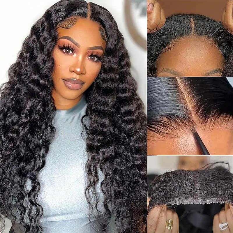 5x5 HD Lace Closure Wigs Wear Go Glueless Water Wave Human Hair Wigs | Flash Sale