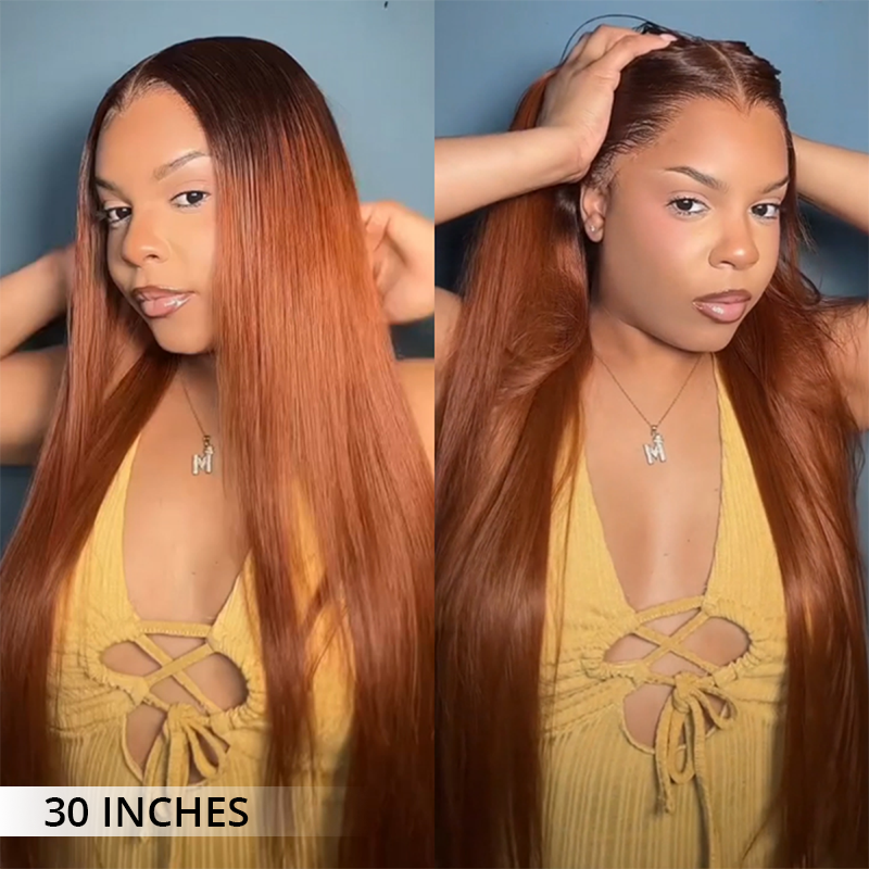 Honeyed Bliss Color Wigs M Hairline 13x6 Lace Front Wigs 100% Human Hair With Widow's Peak