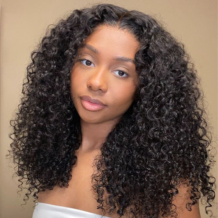 Zlike Burmese Curly Transparent Lace Front Wigs Virgin Human Hair Frontal Lace Wigs For Women