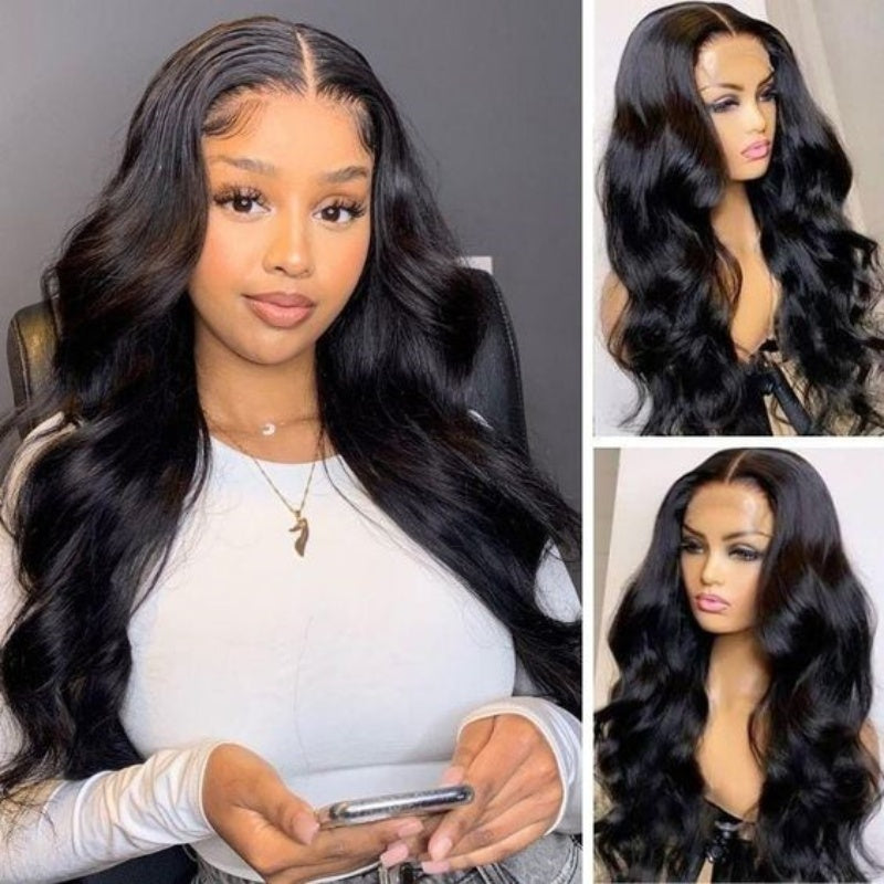 Real HD Lace Wigs Body Wave Pre Plucked 180% Density Human Hair Wigs