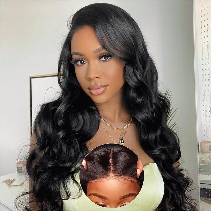 Zlike-Wear & Go Glueless Body Wave Pre Cut 5x5 Lace Closure Human Hair Wigs