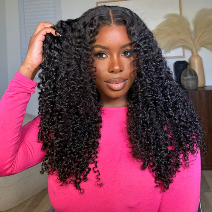 Flash Sale | Wear Go Kinky Curly Glueless 100% Human Hair Lace Closure Wigs With Baby Hair