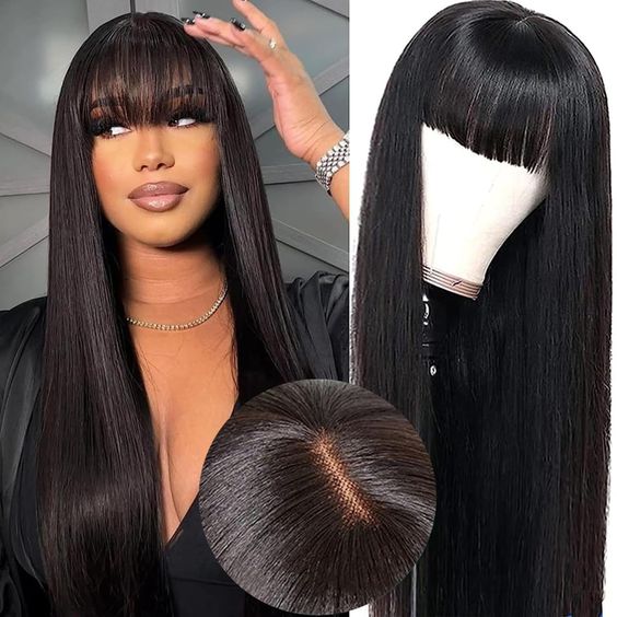 $129 = 2 Wigs | 10Inch 99J Straight Bob 13X4 Lace Front Wig + Glueless Wear & Go Straight Wig With Bangs