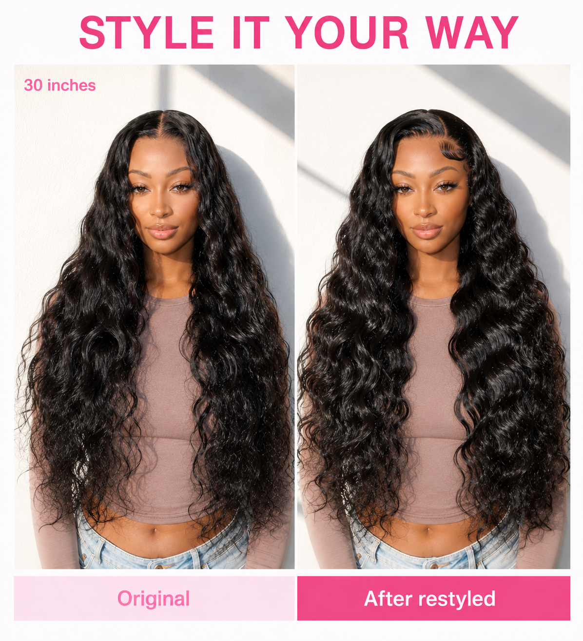 Zlike Raw Indian Lace Front Wigs Natural Wavy 300% Density Human Hair Wigs Pre Plucked