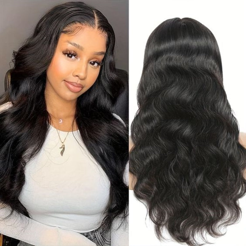 [Aicrelery] Real HD Lace Wigs Body Wave Pre Plucked 180% Density Human Hair Wigs