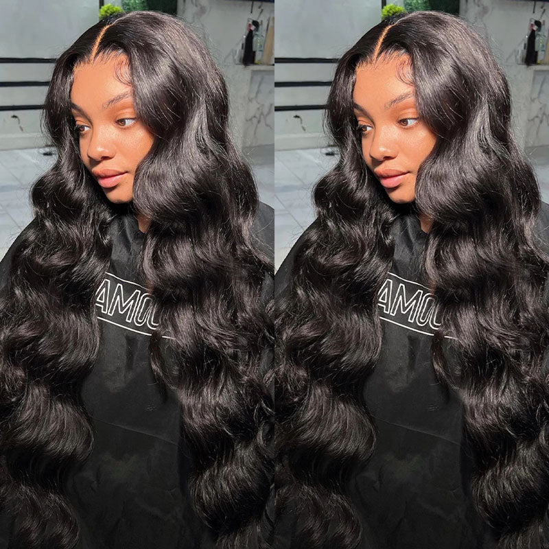 Member Special Offer | 34"=$257 Body Wave 100% Human Hair 13x6 Transparent Lace Front Wigs