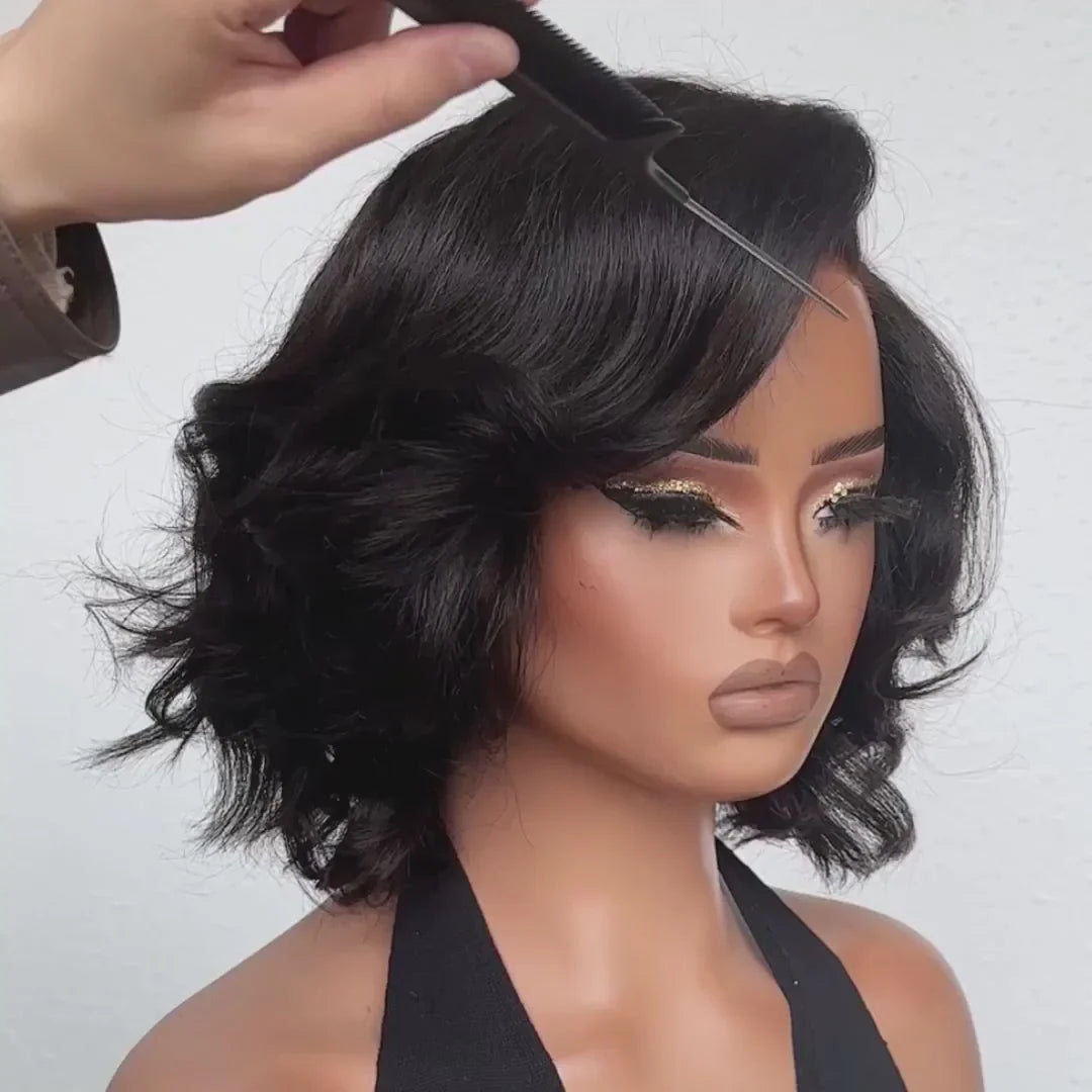 Zlike 250%Density Fluffy Chic And Elegant Highlight Colored Layered Glueless Lace Human Hair Wigs