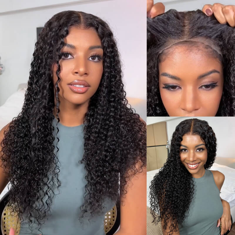 Flash Sale | Wear Go Kinky Curly Glueless 100% Human Hair Lace Closure Wigs With Baby Hair