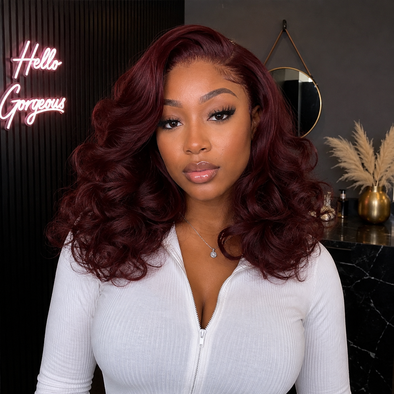 Zlike 300% Density Rose Wave Glueless Lace Wig Human Hair Ultra Full Bouncy Wigs