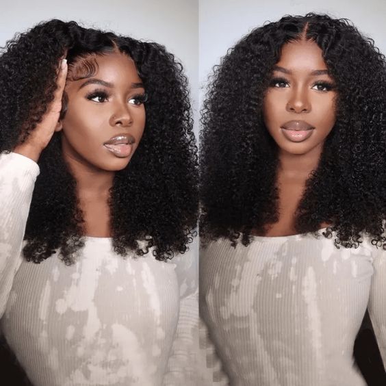 $129/2 Wigs |  8Inch 613 Blonde Straight Bob 4X4 Lace Closure Wig + U Part Glueless Wear & Go Kinky Curly Wig