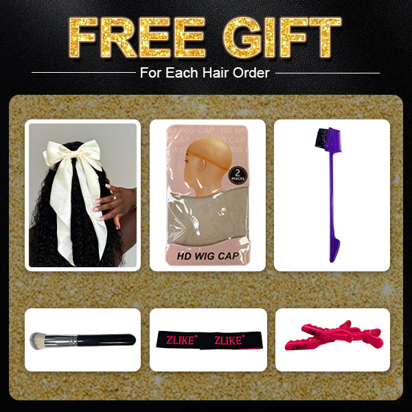 $50 Value Zlike Free Gifts Set For Each Hair Order