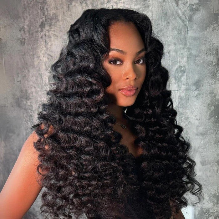 Zlike Wand Curls Wigs 300% Density Virgin Human Hair Bleach Konts Transparent Lace Front Wigs Pre Plucked Hairline