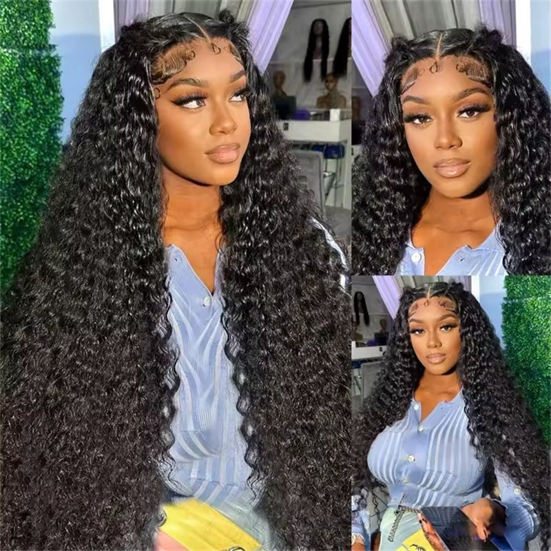 Zlike Burmese Curly Wave Wigs 250% 13x6 Full Lace Front Wig Human Hair Natural Hairline