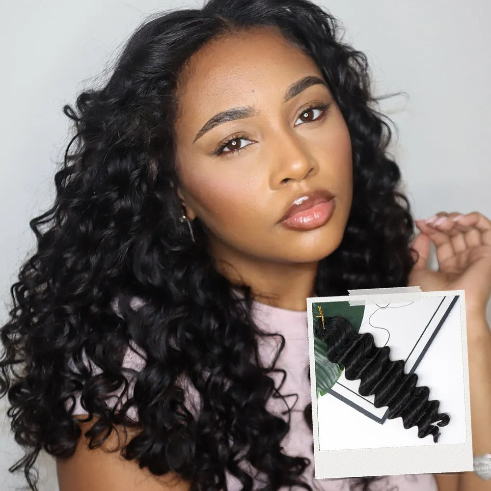 Zlike Loose Deep Crochet Human Hair for Natural Boho Braids Miracle knots