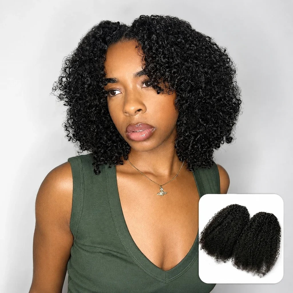 Zlike Kinky Curly Crochet Human Hair for Natural Boho Braids Miracle knots