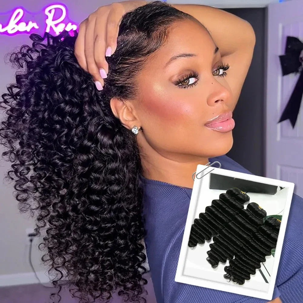 Zlike Loose Deep Crochet Human Hair for Natural Boho Braids Miracle knots