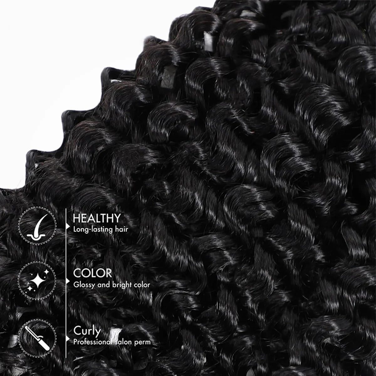 Zlike Deep Curly Crochet Human Hair for Natural Boho Braids Miracle knots