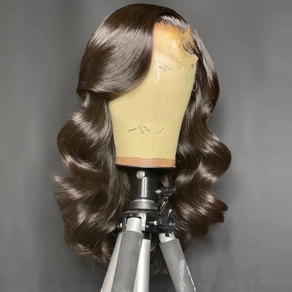 Zlike Side C Part High Layered Designed 13x6 Glueless Short Wavy Wigs 7X5 Glueless Lace Wigs