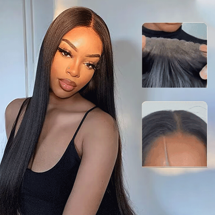 2Wigs = $189 | Glueless Straight Wig + Glueless Water Wave Wig
