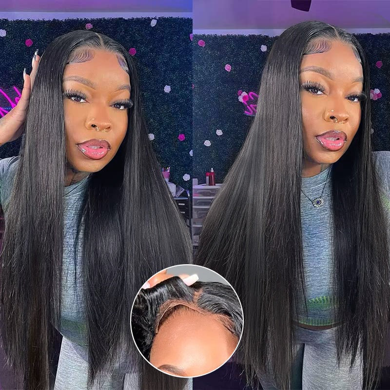 2Wigs = $189 | Glueless Straight Wig + Glueless Water Wave Wig